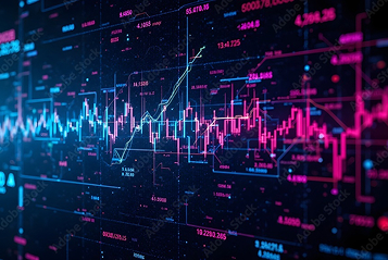 technology graph pink-purple ai